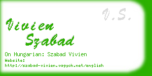 vivien szabad business card